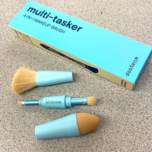4-in-1 Makeup Brush – Portable, Stylish & Functional